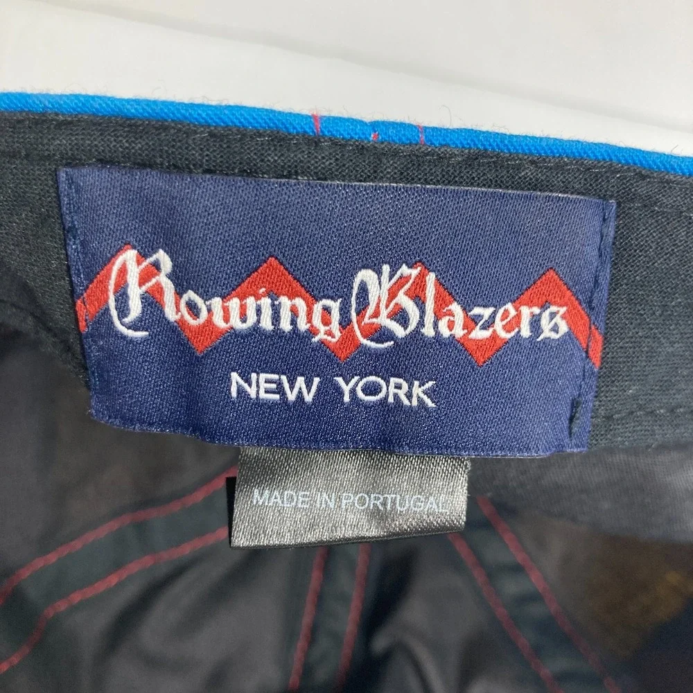 Rowing Blazers New York Hat Cap Adult Blue Red Yellow Rugby Adjustable  FLAW